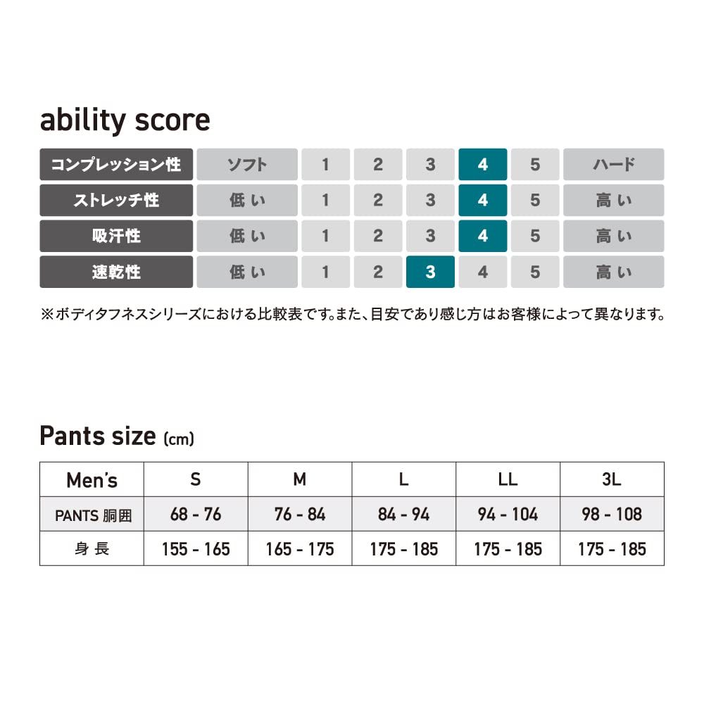 Otafuku Gloves Heat Boost Long Winter Tights Size L Men's (Warm, Sweat-Wicking, Quick-Drying, Deodorizing, Front-Opening, Compression) JW-183 Black,