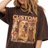 Custom Pet Vintage Bootleg T-Shirt, Retro Personalized Pet Photo + Name Comfort Colors Shirt