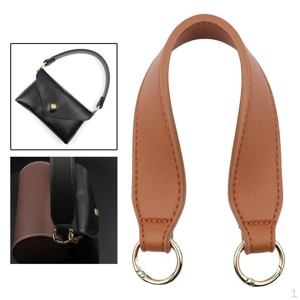 34cm Kort PU-läder Handväska Väskrem Handtagshållare Ersättningstillbehör