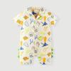 Mini Balabala Boys' Summer 2024 Soft Breathable Romper