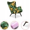 Scandinavian Armchair Luna Print Winged Shell Family Furniture Monstera Tropic