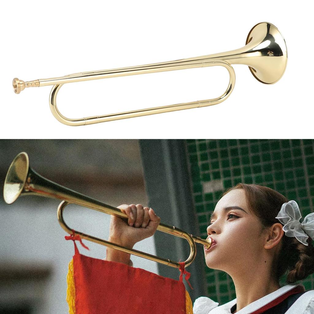 Btuty Trumpet for Beginners and Students, Brass Construction, Bright Tone, Large Bell Design, School Band Practice, Professional Orchestra Compatible,
