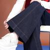 Women's High-Waisted Wide-Leg Denim Jeans - Spring/Autumn 2025 Collection, Casual Slimming Loose-Fit Pants