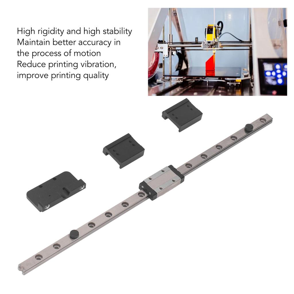 3D Printer X Axes Rail Linear Guide Kit Accessories with Slider Block for Ender3 V2 PRO S1 S1PRO