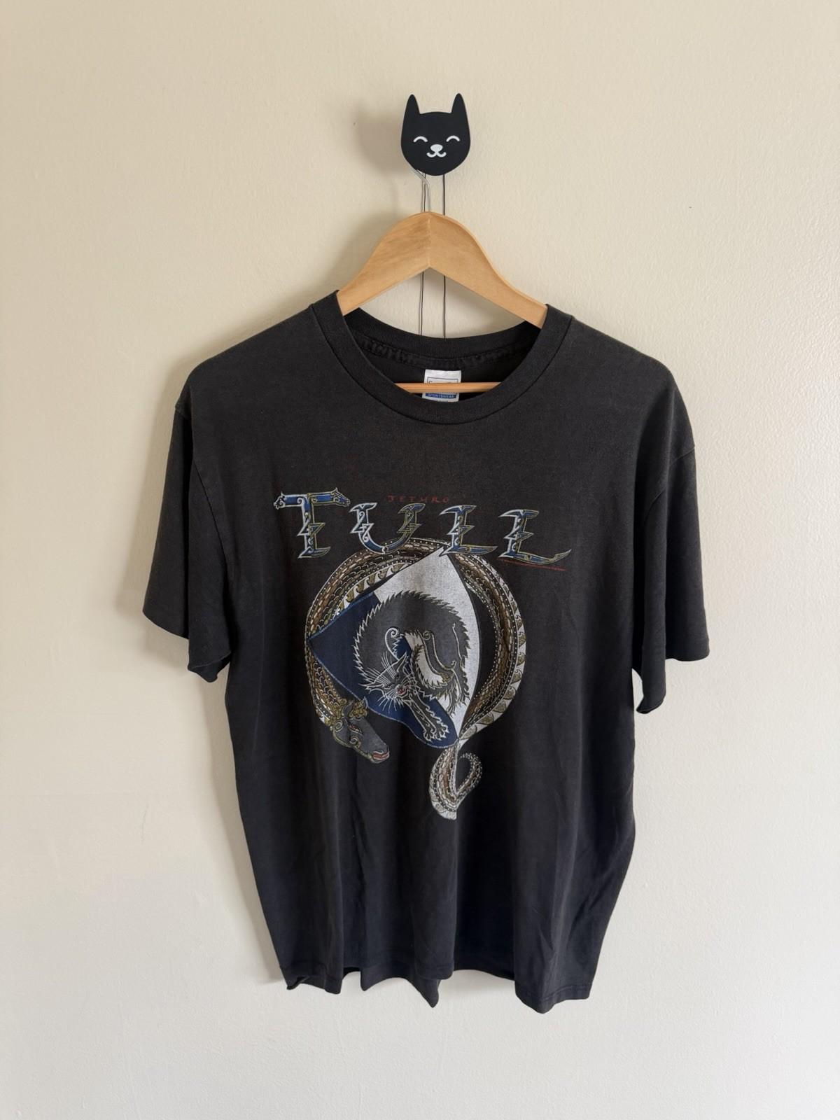 1987 Jethro Tull Vintage Rock Black Band T- Size XL Unisex T-Shirt S