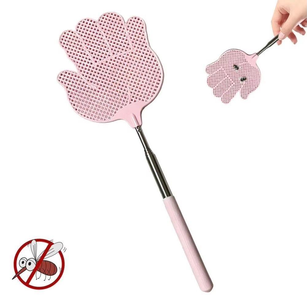 5Pcs Retractable Palm Shaped Fly Swatter Durable Extendable Bug Swatter Kitchen Use