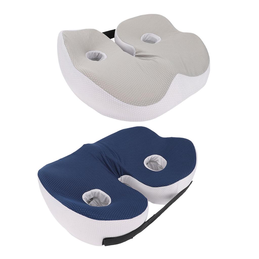Seat Cushion Chair Memory Foam Support Breathable Detachable Ergonomic Pad for Students