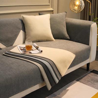 Modern Light Luxury Sofa Cushion Four Seasons Universal Chenille Non-Slip Cushion Simple High Sense Cover Cover Cloth