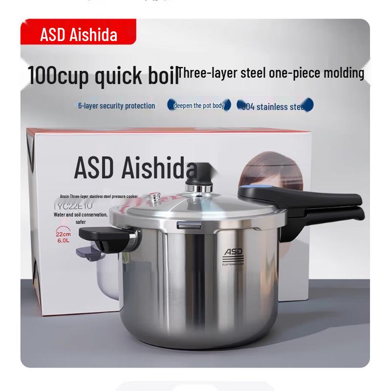 ASD 304 Stainless Steel Pressure Cooker