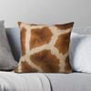 Giraffenfell Afrikanisches Tier Kissenbezug Polyester Leinen Samt Muster Reißverschluss Dekorative Kissenhülle Bettkissenbezug 45X45