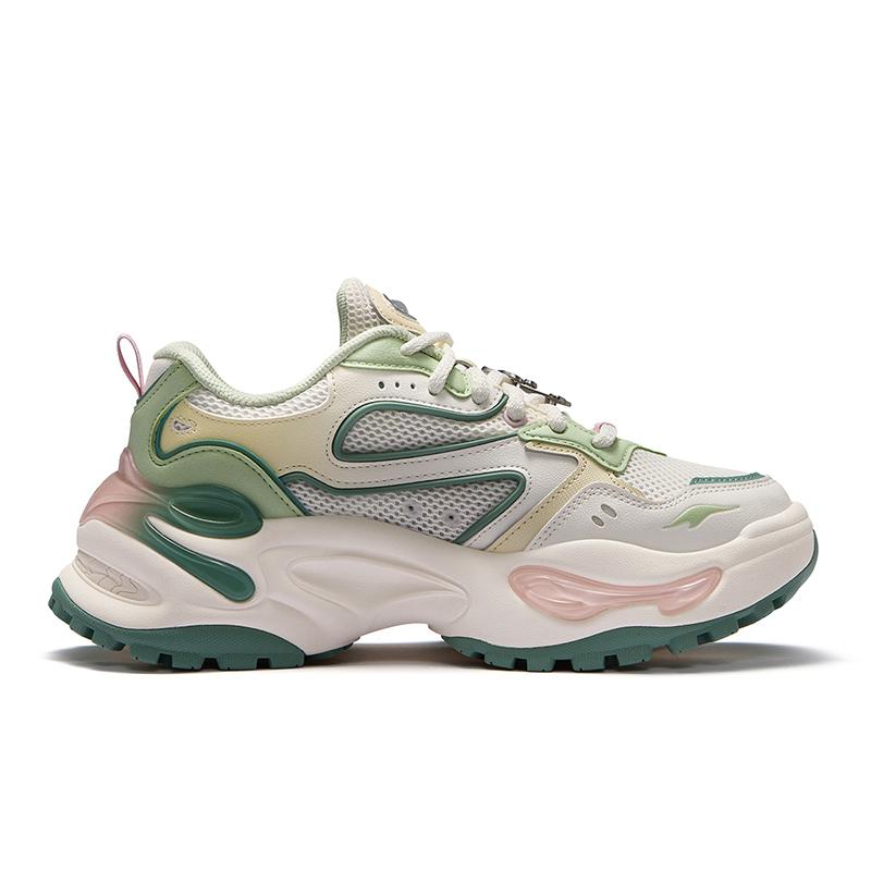 Fila Fusion Eva Soft Candy Fashion Casual Height Increasing Low Top Dad Shoes Women sneaker White Green T12W521013FSG