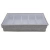 Flatware Utensil Storage Case Silverware Storage Box with Dividers 5 Compartment Flatware Storage Case with Handles