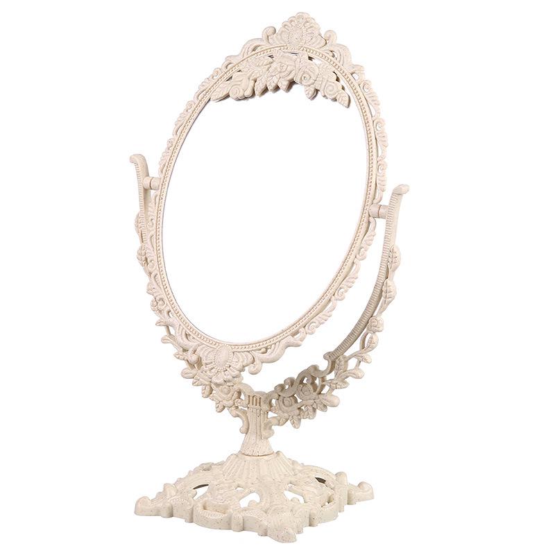 European Retro Double-Sided Rotatable Vanity Mirror