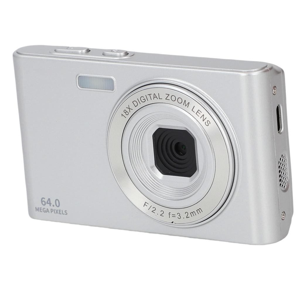Retro Camera 4K Video 64MP Photo 18X Digital Zoom Student Camera for Travel Photography
