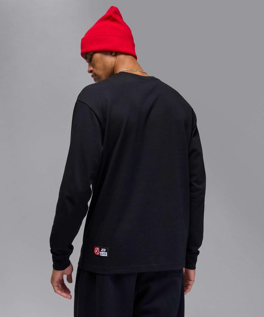 Nike Jordan Flight Club Long Sleeve T-Shirt M - Black: University Red / If3010-010