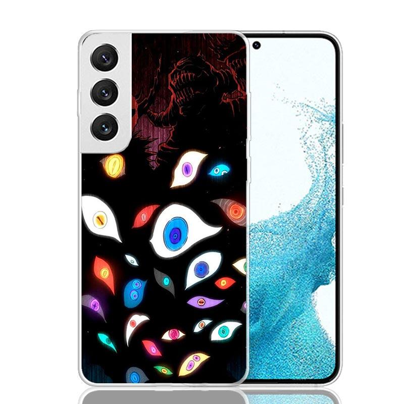 

Scary Face Eyes Phone Case For Samsung Galaxy S26 Ultra S23 S24 S25 Edge S20 FE S21 S22 Plus Soft Print Shell Cover Fundas Galax Samsung S25 Ultra