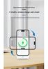 15W Magnetic Wireless Charger & Phone Holder: Compatible with Apple Earphones, Multifunctional 3-in-1 Charging Base