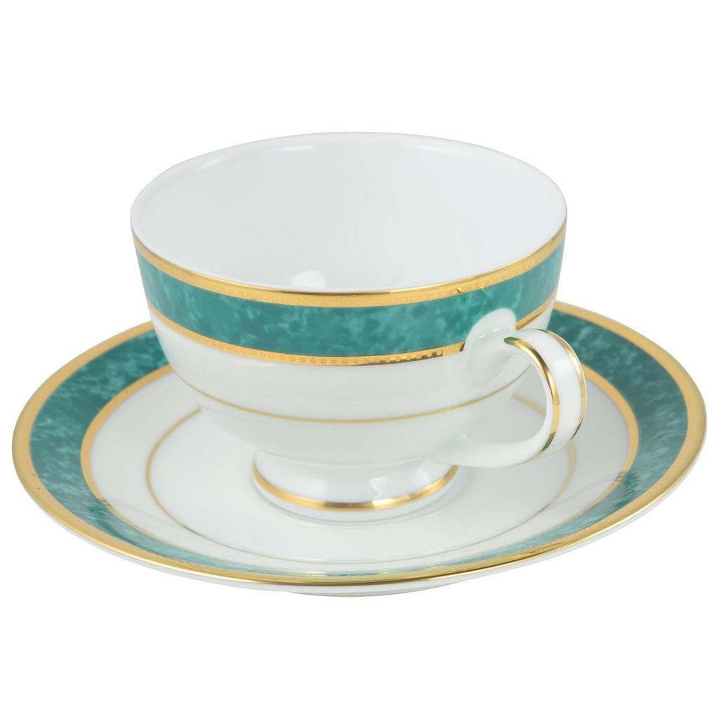 CANION WITS Vesuvio Teacup & Saucer, Western Design Tableware (Gifts, Home Use, Cafes, Restaurants, etc.) [Canyon Wits]