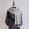 Luxury Winter Plaid Scarf for Women Men British Style Cashmere Scarves With Tassel  Christmas Female Winter Warm Clothing