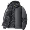 Winter fleece clothes men's and women's autumn and winter new hooded cardigan jacket thickened fleece thermal jacket hooded