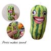 Talking Watermelon Slice Plush Toy Adorable Pp Cotton Stuffed Animal For Kids And Adults