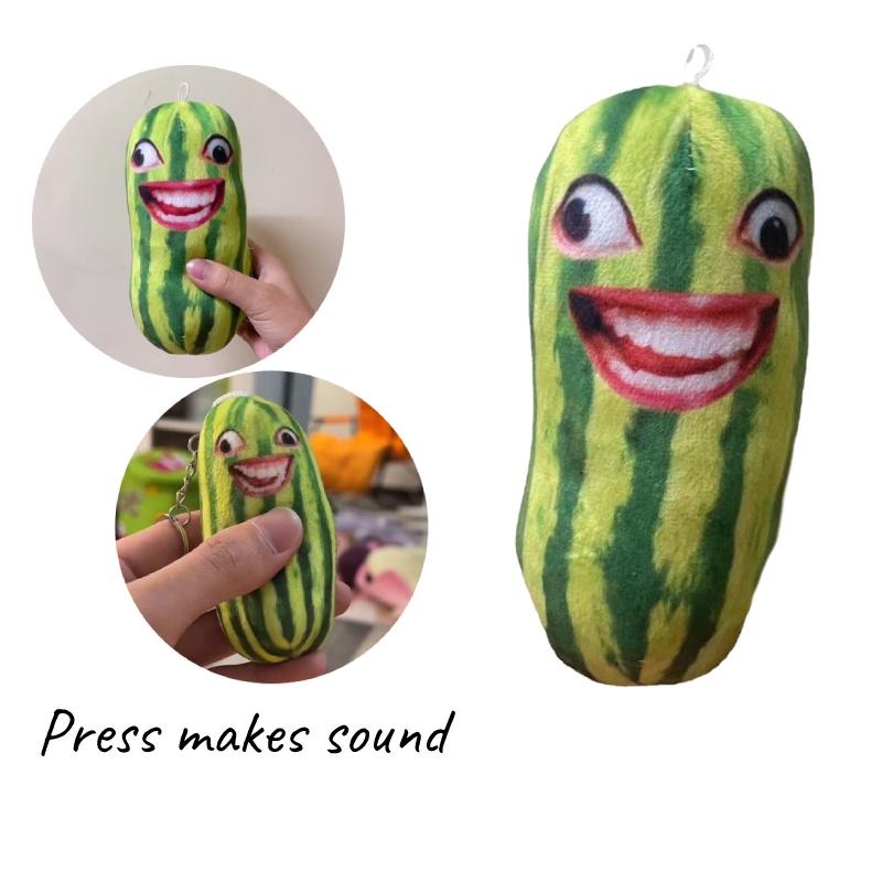 Talking Watermelon Slice Plush Toy Adorable Pp Cotton Stuffed Animal For Kids And Adults