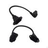 C14 C13 , 90 Degree C13, with Screw Holes Black Durable Heavy Duty Extension Cord Power Cable
