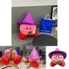 Qd New Star Kirby Magician Plush Toy Cute Flying Broom Halloween Edition 33cm