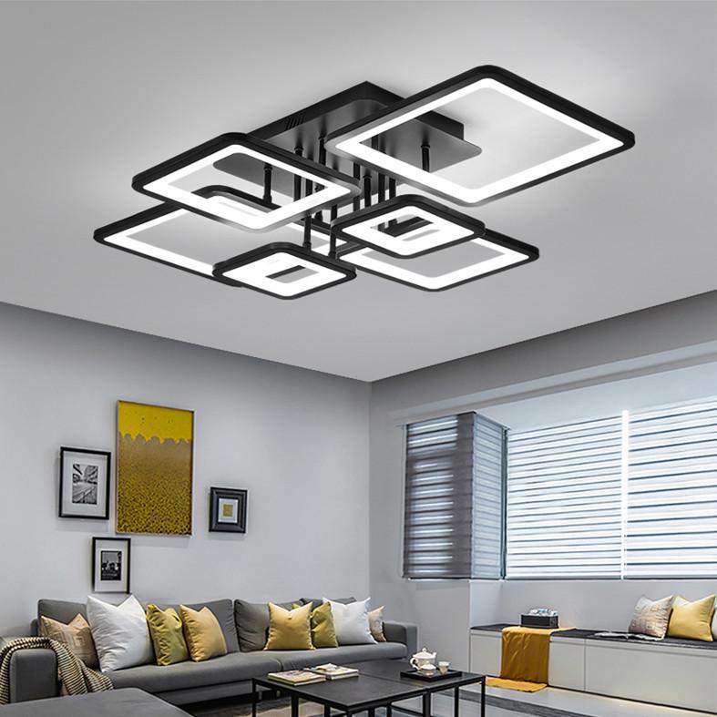 Modern Minimalist LED Acrylic Rectangular Ceiling Light for Living Room or Bedroom