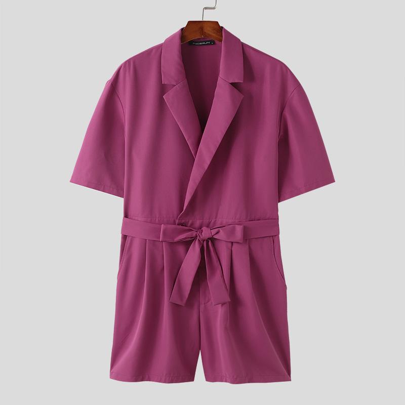 

INCERUN мужские комбинезоны с v-образным вырезом и короткими рукавами, комбинезоны-карго, брюки, комбинезоны