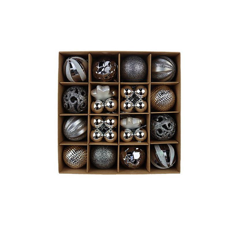 Christmas Tree Ornaments: Holiday Party Decor Ball Set with Gift Box