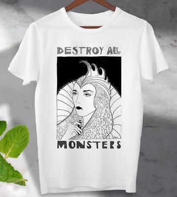 Destroy All Monsters Nuda Tričko Ideální Dárek Unisex Pánské Dámské Tričko Top