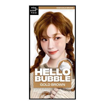 Mise-en-scène Hello Bubble Hair Dye, Gold Brown, 1 Pc.