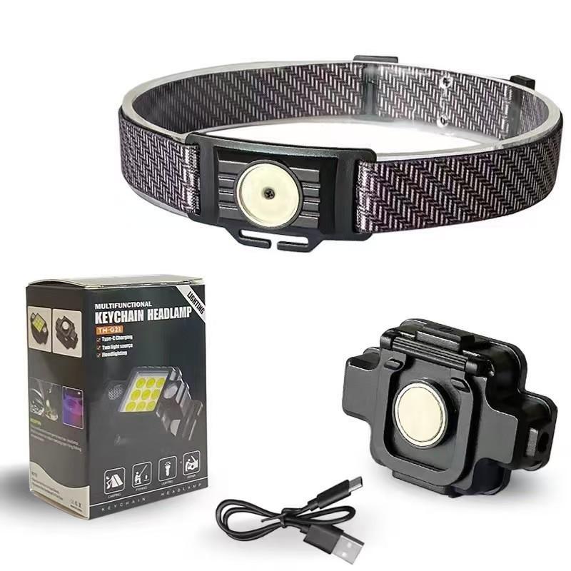 

New COB High-Intensity Headlamp: USB-Rechargeable, Multi-Function with Magnetic Adsorption, Suitable for Night Fishing слонова кістка