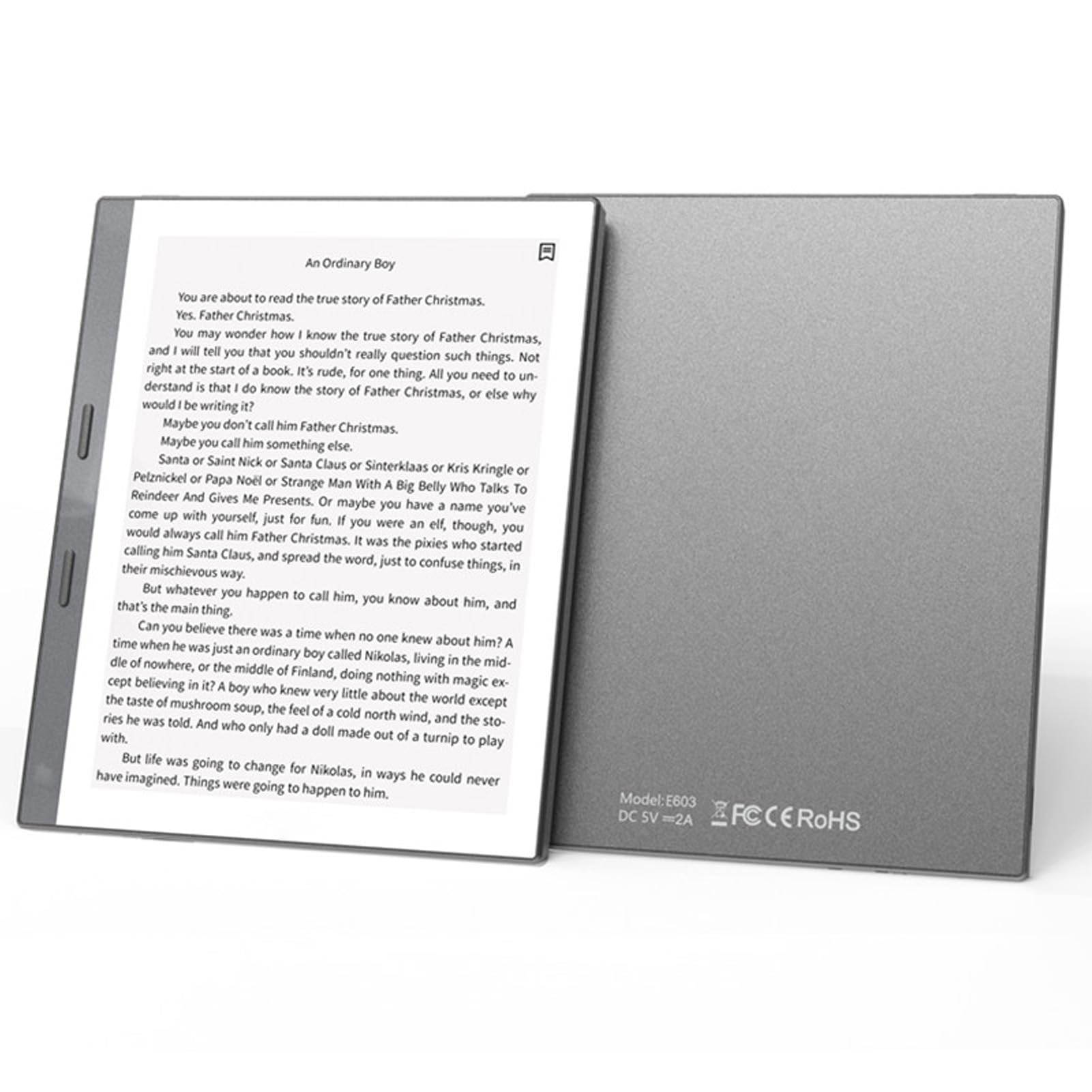 

5,76-дюймовий сенсорний електронний рідер для Android, дисплей E-Ink, 32 ГБ ROM, 1 ГБ RAM, 198 PPI, 24-рівневе регульоване підсвічування, підтримка PDF, EPUB, MOBI (Сірий)