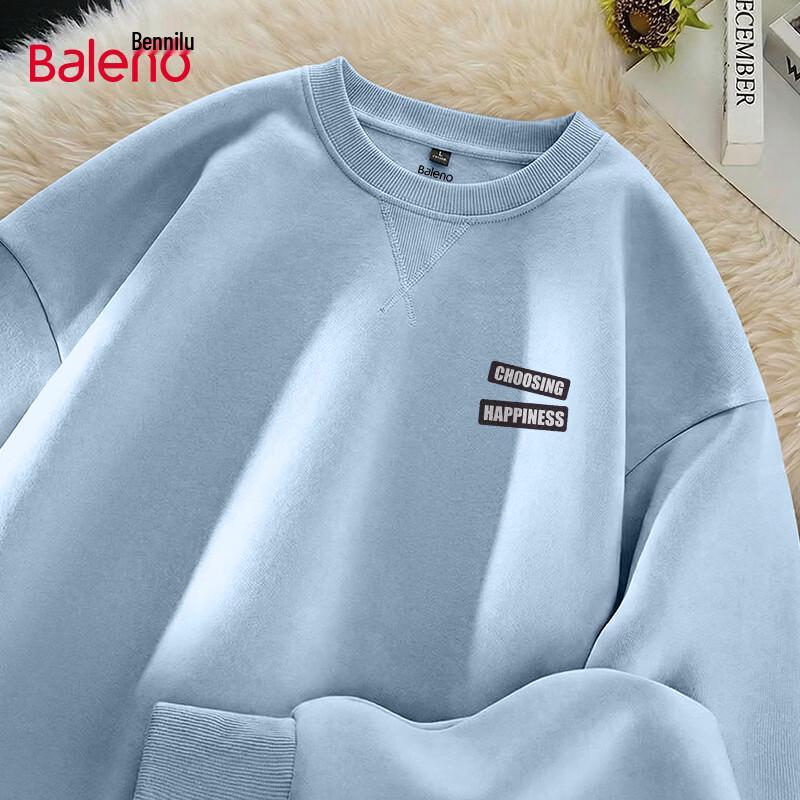 Baleno Men's Oversized Graphic Crewneck Sweatshirt
