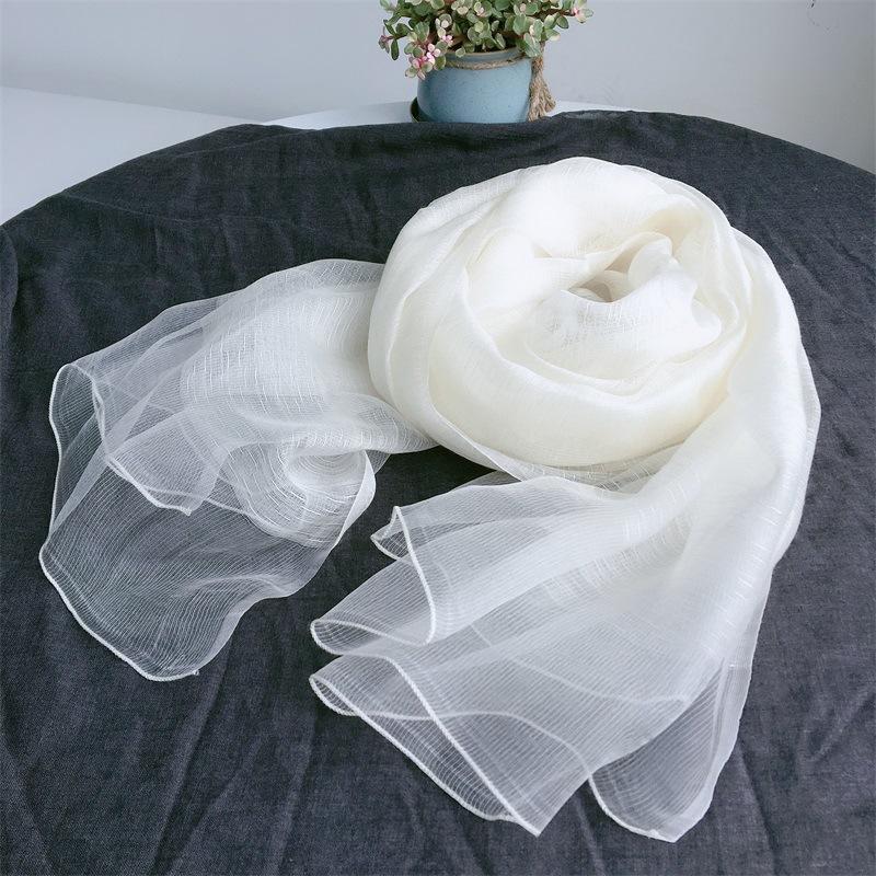 Art Studio Sketching Diy Tie-Dye Batik Plant Dyed Scarf Silk Wool Solid Color Scarf Fashion Silk Scarf Women