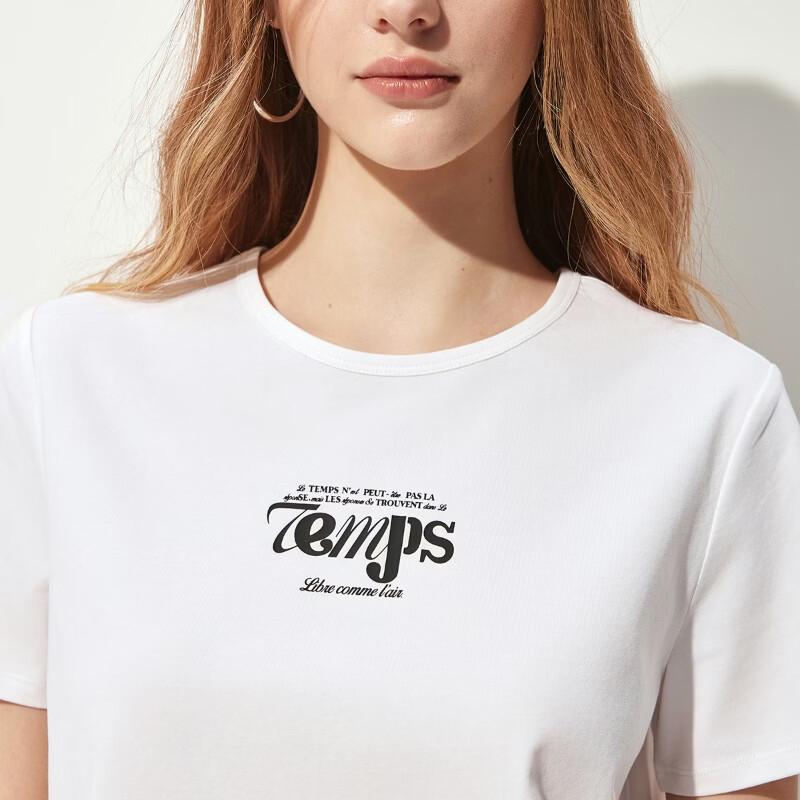 ONLY Women's Relief Letter Print T-Shirt