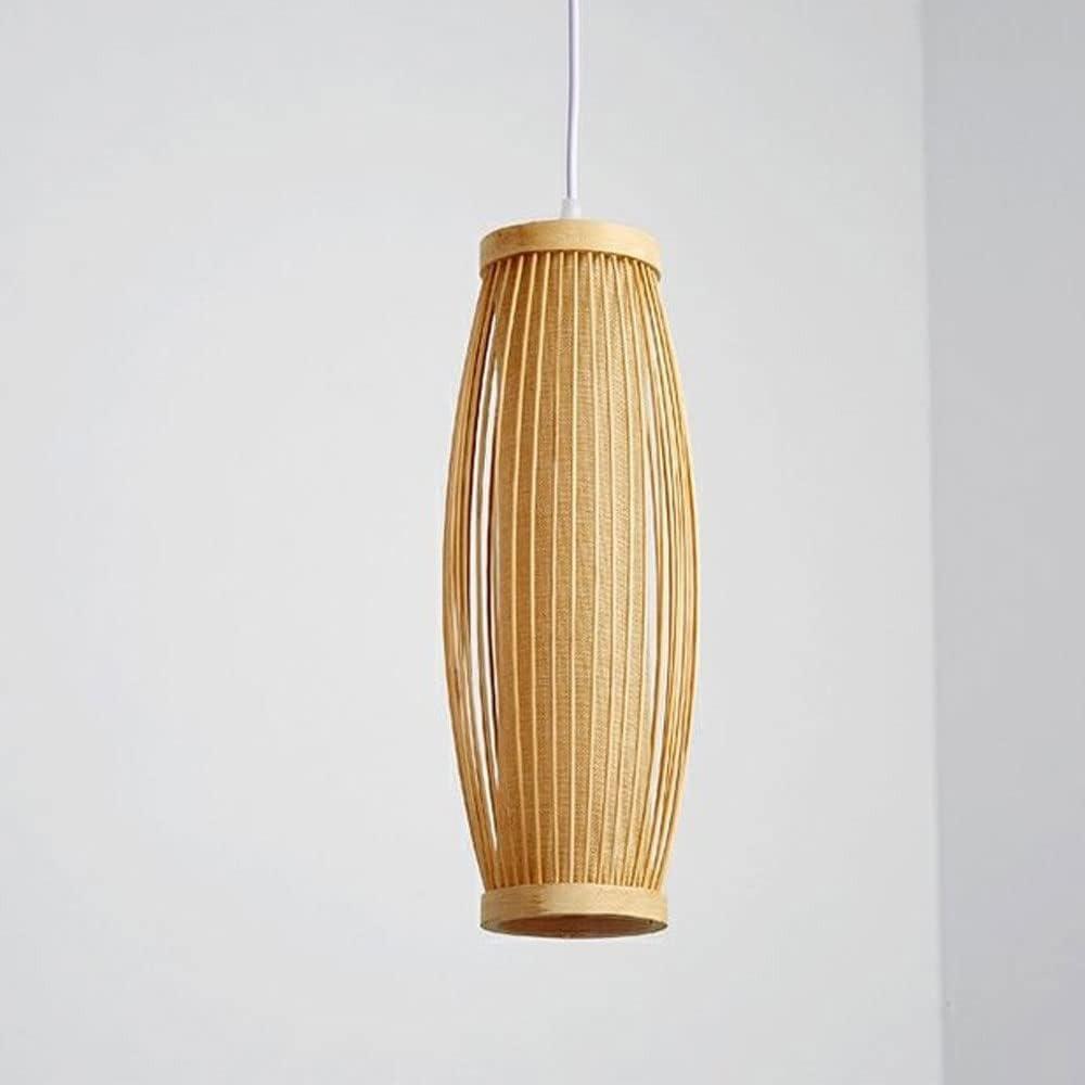 Chinese Style Bamboo Pendant Light Rattan Wicker Ceiling Chandelier E27 Hanging Lamp Handmade for Home Living Bed Room Decor