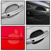4pcs/Set Carbon Fiber Car Door Handle Cup Bowl Sticker Anti-Scratch Protective Cover Stickers Auto Exterior Styling Accessories