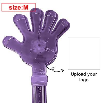 Personalized Custom-designed Large Clapping Toy With Plastic Handprints For Cheering And Applause 10pc One Size
