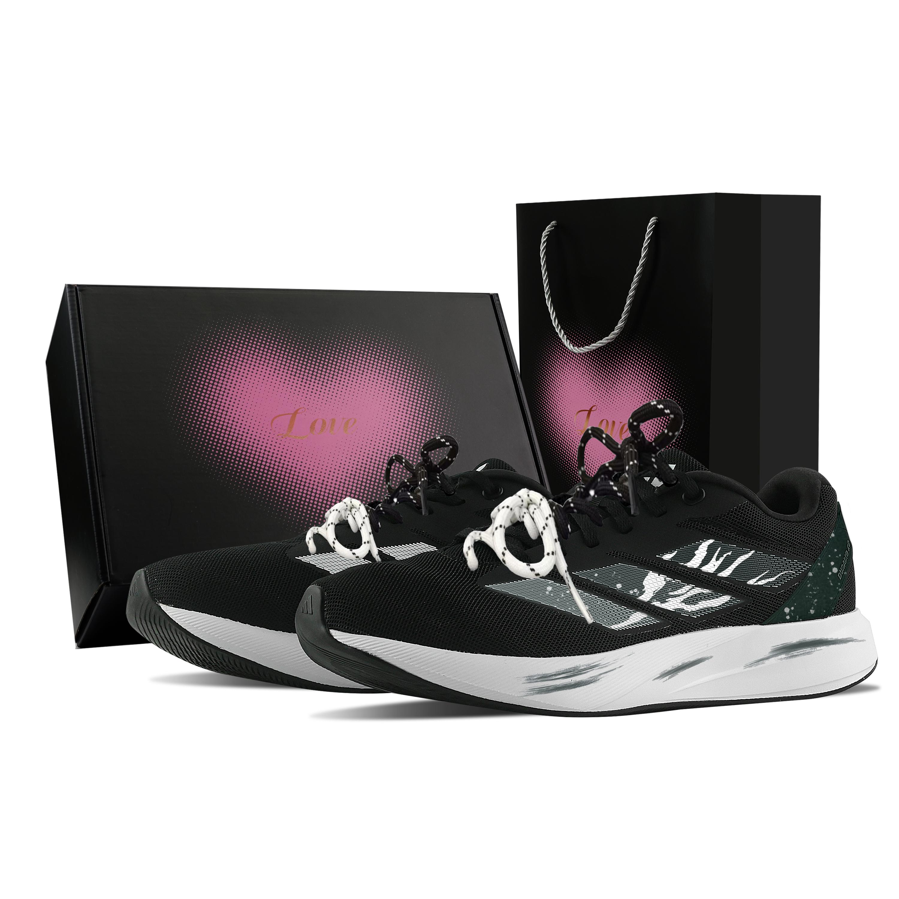 

Adidas Duramo RC Cushioning, Wear Resistant Low top Training Sprint Racing Running Shoes Unisex Black Green ID2704(Team529--) 45⅓