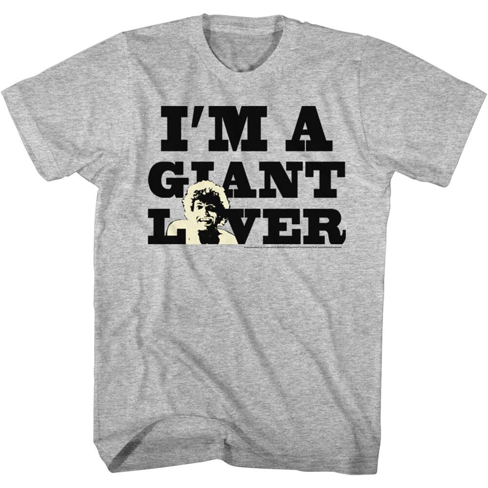 Andre The Giant I m A Giant Lover WWE Wrestling Legend Men T Shirt XXL