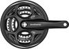 SHIMANO ALTUS Crankset with Black Guard, 48-38-28T, FC-M311, 170mm, (EFCM311C888CL)