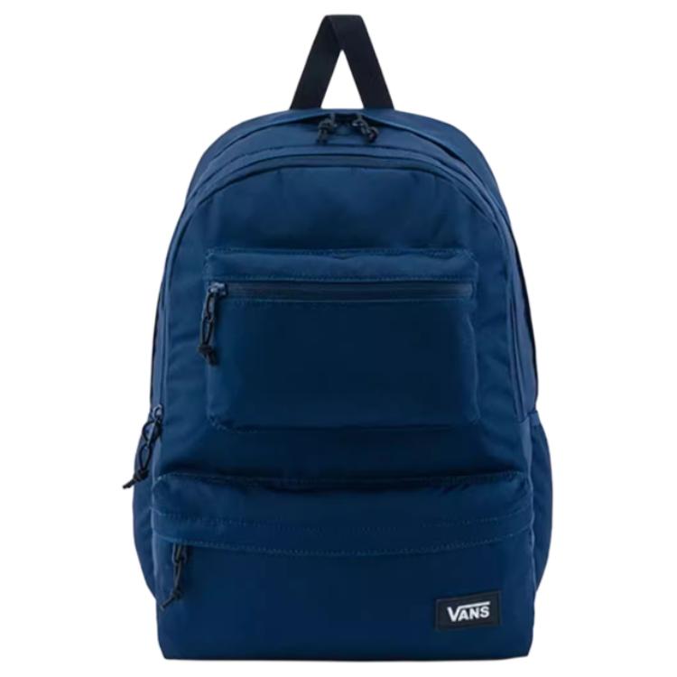 Vans Large Capacity Casual School Polyester Backpack Unisex Backpacks Dark-Blue VN000GP1LKZ Dark Blue