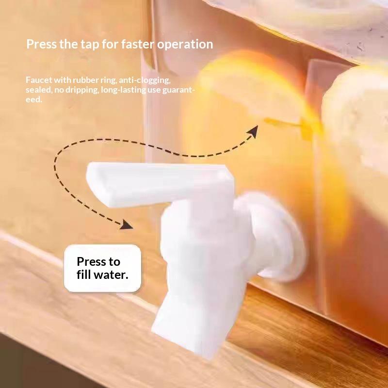 The Cold Kettle Comes with a Faucet To Soak Lemon Fruit Hot and Cold Beverage Pot