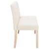 Bench 139.5 cm Cream White Polyester