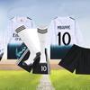 Kids' Real M White Dragon No. 10 Long Sleeve Football Jersey, Sizes 20-30, Digital Print