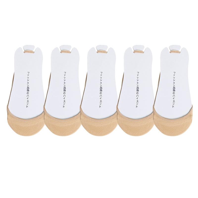 

5 пар женских хлопковых носков-лодочек, нескользящие невидимые тонкие носки, летние тонкие носки с половинной подошвой, подтяжки, носки-лодочки без застежек EUR 35-39