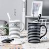 Neuer Keramikbecher Mode Milchkaffeetasse Büro Wasserbecher Paar Keramikbecher